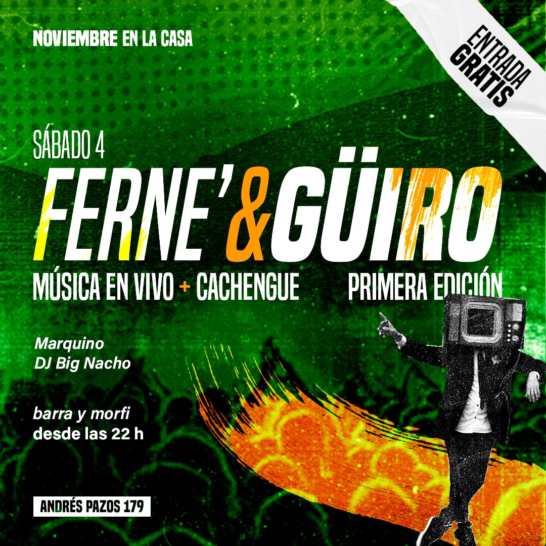 Festival cumbiero: “Fernet & Güiro”