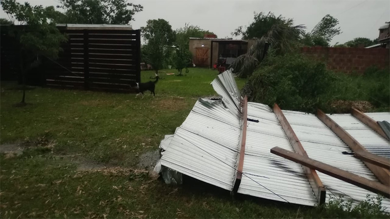 Villaguay afectado por el temporal