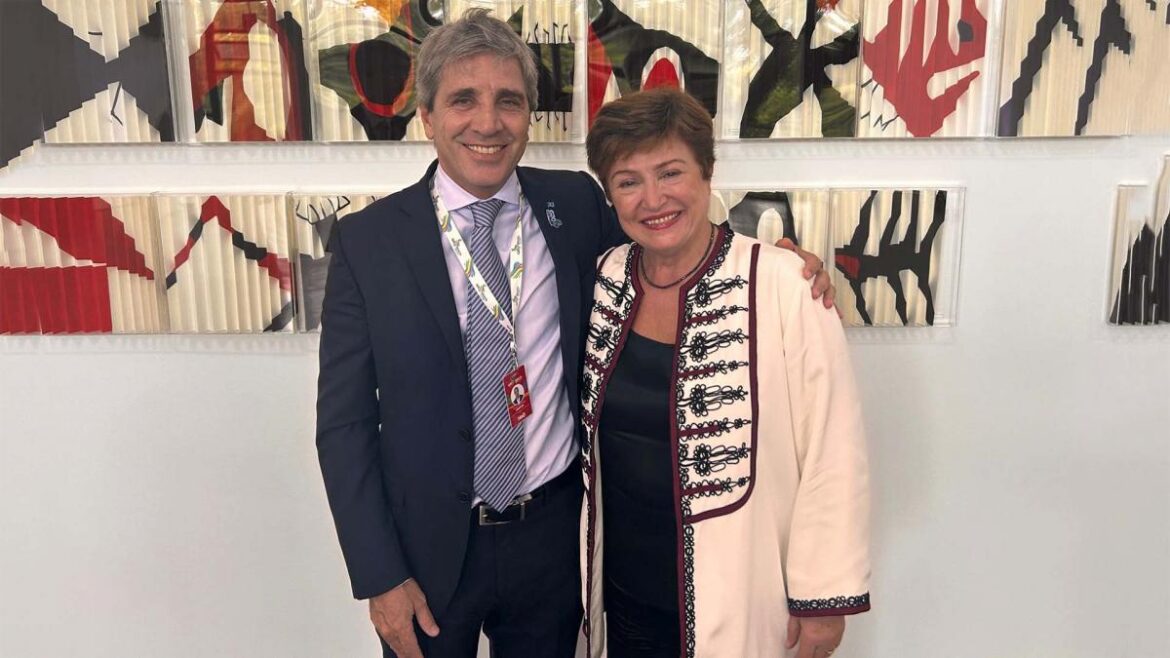 Caputo se reunió con la directora del FMI en el G20 de Río de Janeiro
