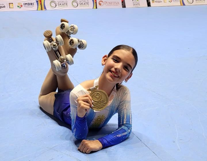 Robertina Nader se coronó campeona Panamericana de patín